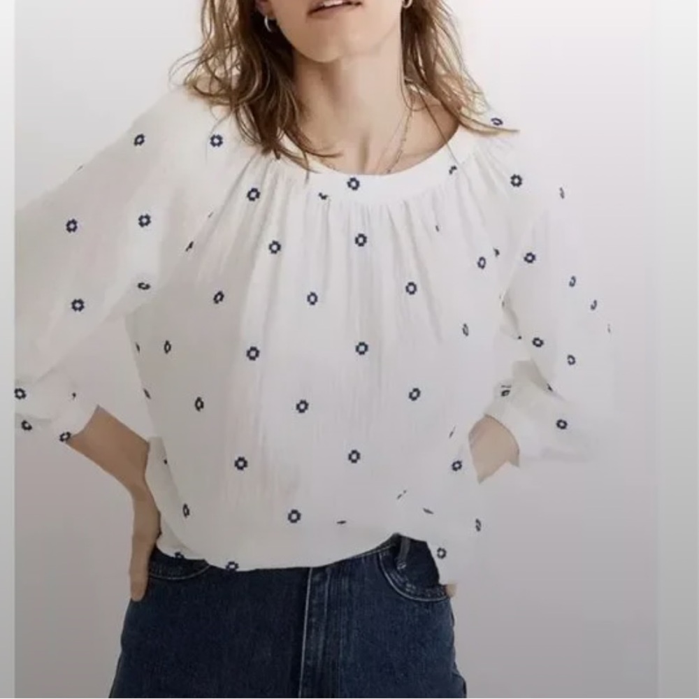 Madewell Embroidered Lightspun Shirt